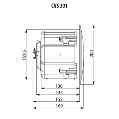 Встраиваемая трансформаторная акустика TANNOY CVS 301-BK